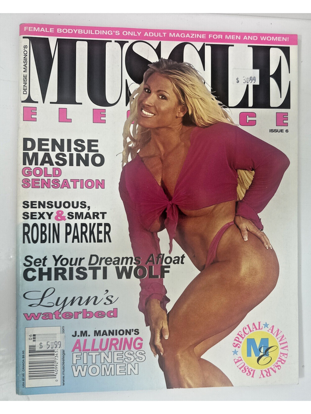 Muscle Elegance Magazine Issue 6 1st Anniversary Denise Masino Christi Wolf VTG